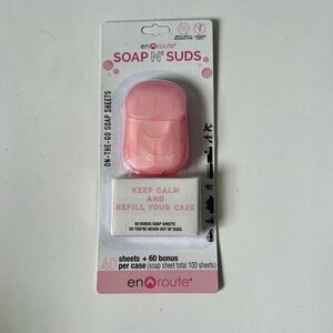 Enroute Pink Soap N' Suds Sheets Travel New